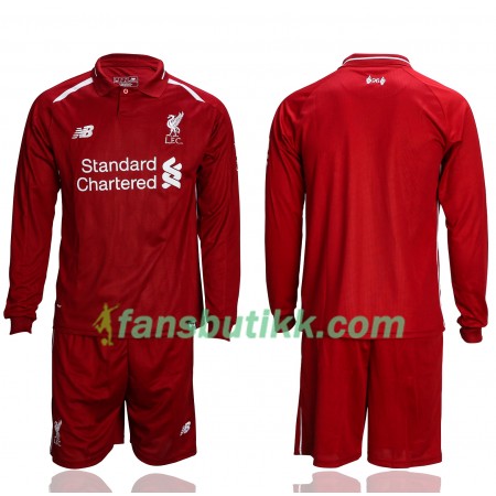 Fotballdrakt Liverpool Barn Hjemmetrøye 2018/19 Langermet